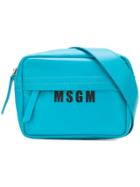 Msgm Msgm - Woman - Logo Funnypack - Blue