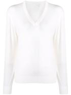 Chloé Long-sleeve Fitted Sweater - White