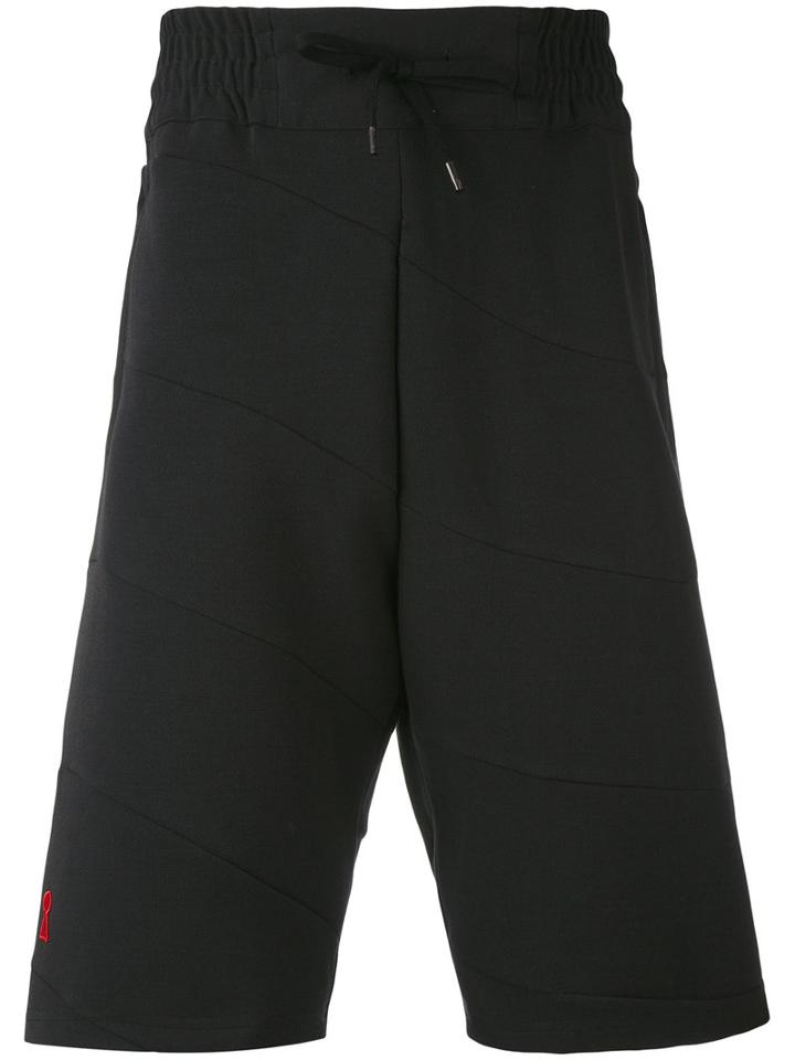 Panelled Track Shorts - Men - Cotton - Xs, Black, Cotton, Bruno Bordese