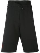 Panelled Track Shorts - Men - Cotton - Xs, Black, Cotton, Bruno Bordese