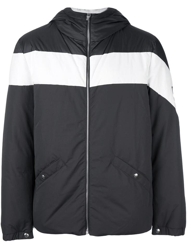 Moncler Gamme Bleu Contrast Stripe Padded Jacket
