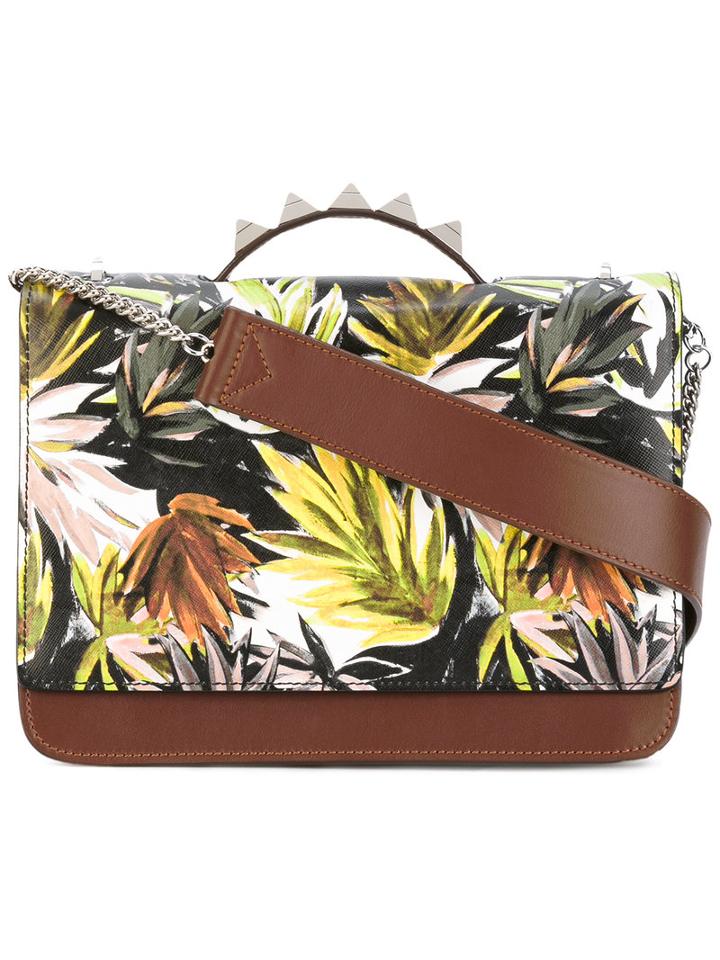 Salar - Lulla Tropical Shoulder Bag - Women - Leather - One Size, Women's, Brown, Leather