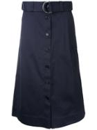 Markus Lupfer Belted Button Skirt - Blue