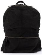Giorgio Brato Front Zip Backpack - Black