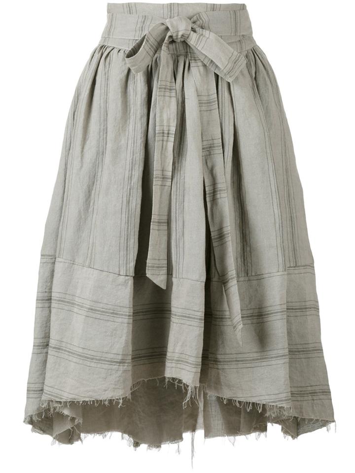Aleksandr Manamïs Apron Wrap Travertine Skirt - Grey
