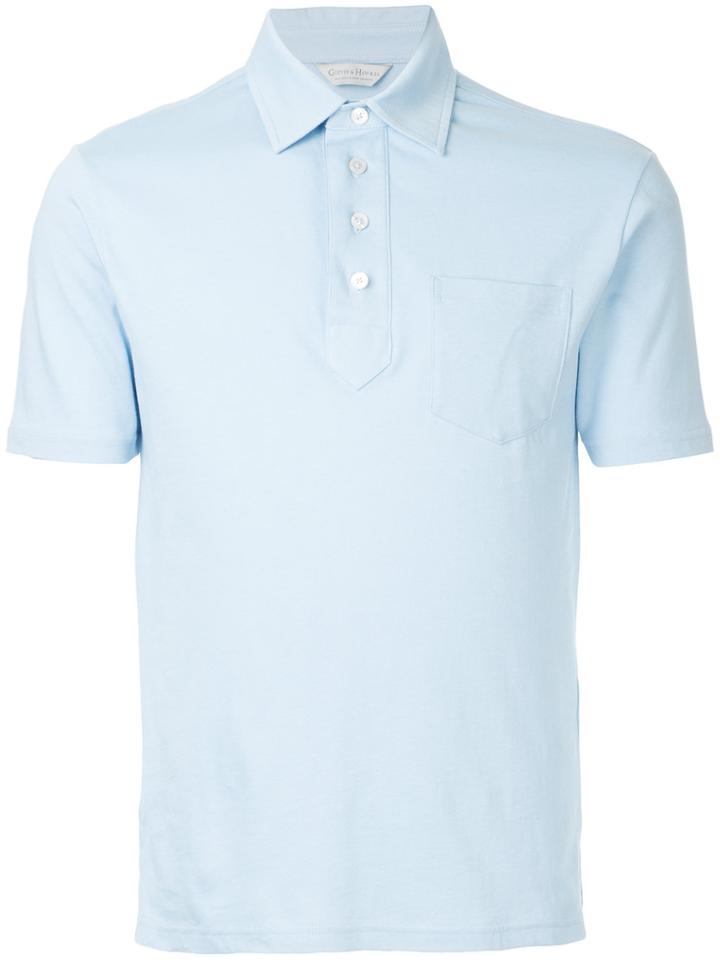 Gieves & Hawkes Short Sleeved Polo Shirt - Blue
