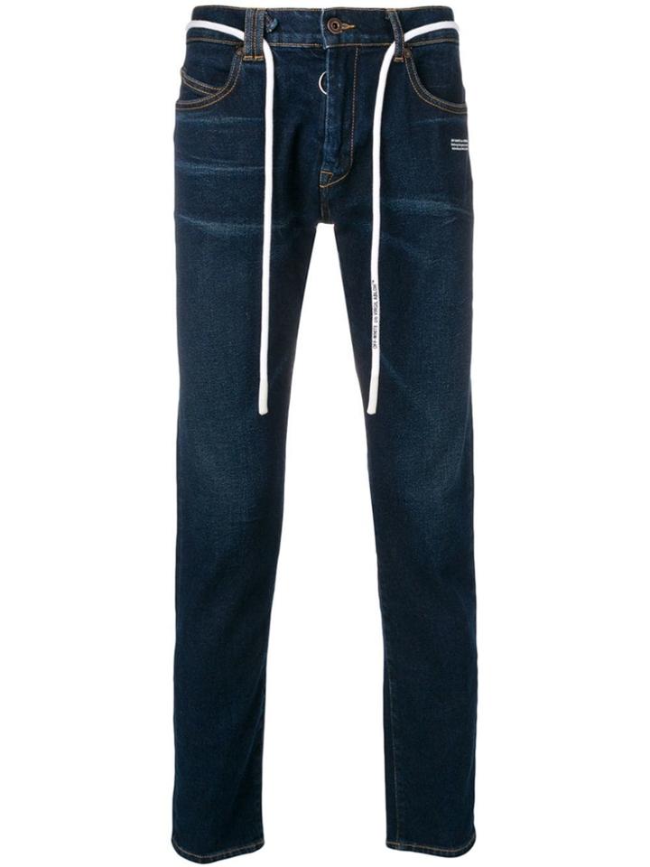 Off-white Five Pocket Skinny Jeans - Blue