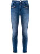 Closed Ankle Zips Skinny Jeans - Blue