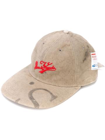 Readymade Distressed Logo Cap - Brown