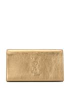 Yves Saint Laurent Pre-owned Logo Party Clutch - Gold