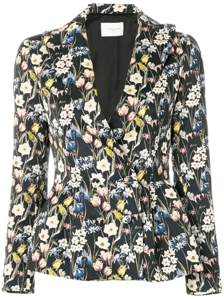 Giuseppe Di Morabito Floral Peplum Blazer - Black