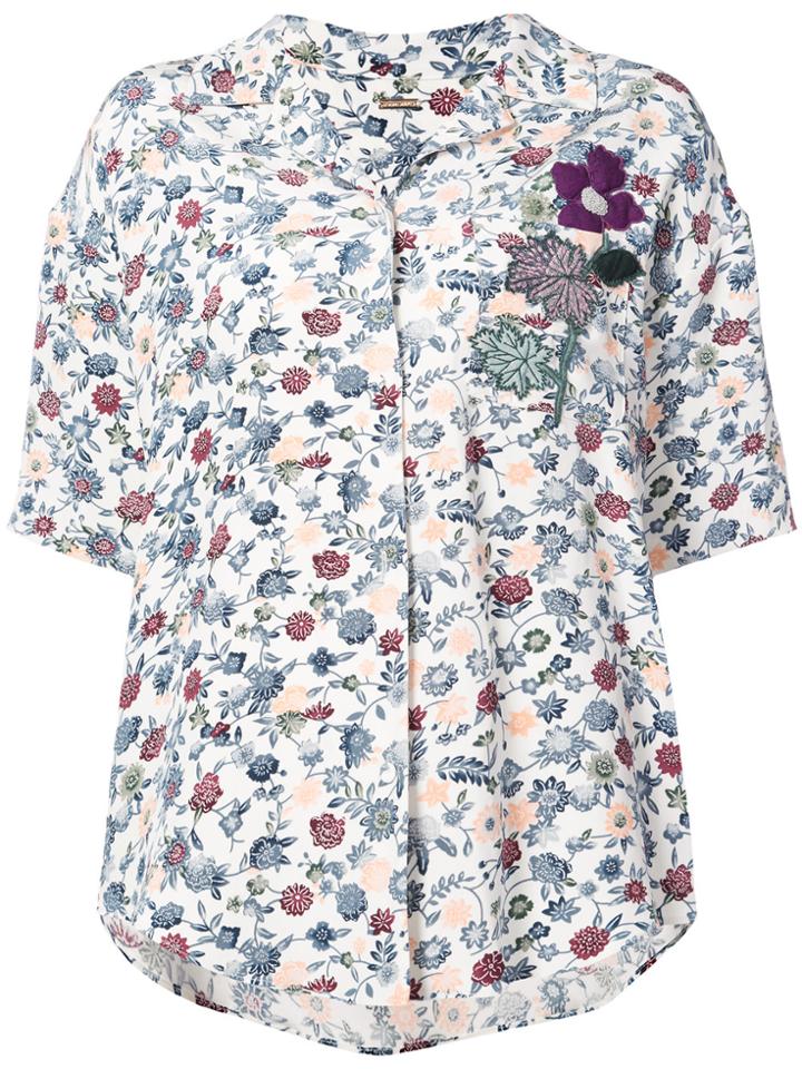 Adam Lippes Floral Print Shirt - White