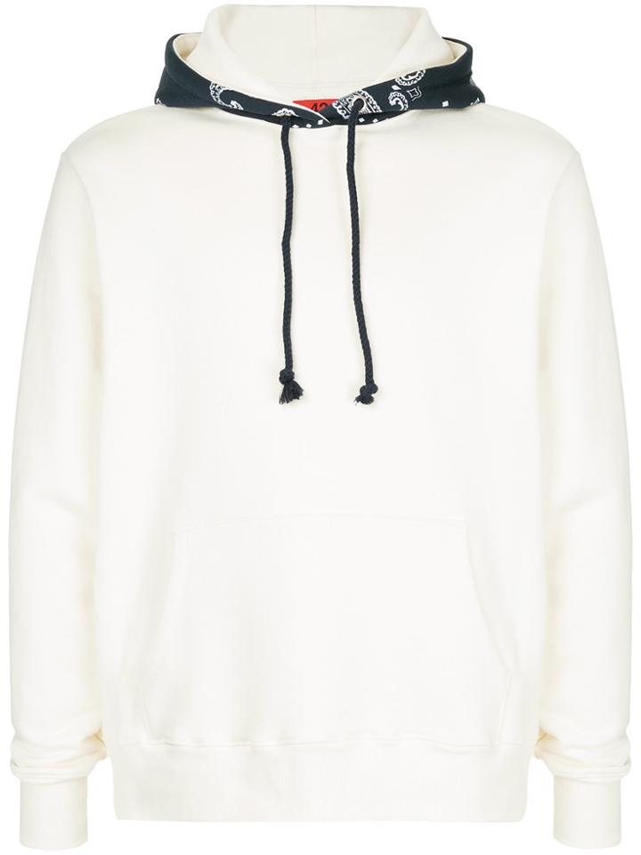424 Fairfax Longsleeved Drawstring Hoodie - Yellow & Orange