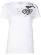 Valentino - Heart T-shirt - Women - Cotton/polyester/metallic Fibre - L, White, Cotton/polyester/metallic Fibre