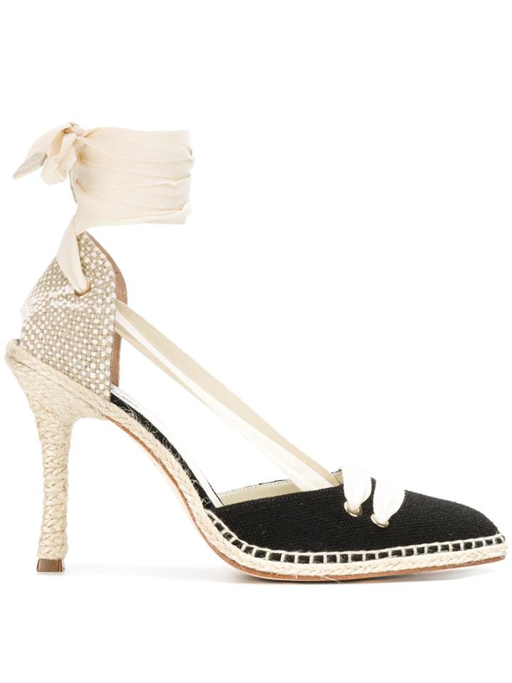 Castañer Mid-heel Espadrille Pumps - Black