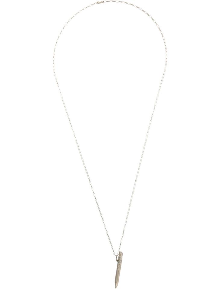 Ma+ Pencil Pendant Necklace - Grey