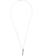 Ma+ Pencil Pendant Necklace - Grey