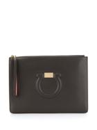 Salvatore Ferragamo Bustina Tote Bag - Brown