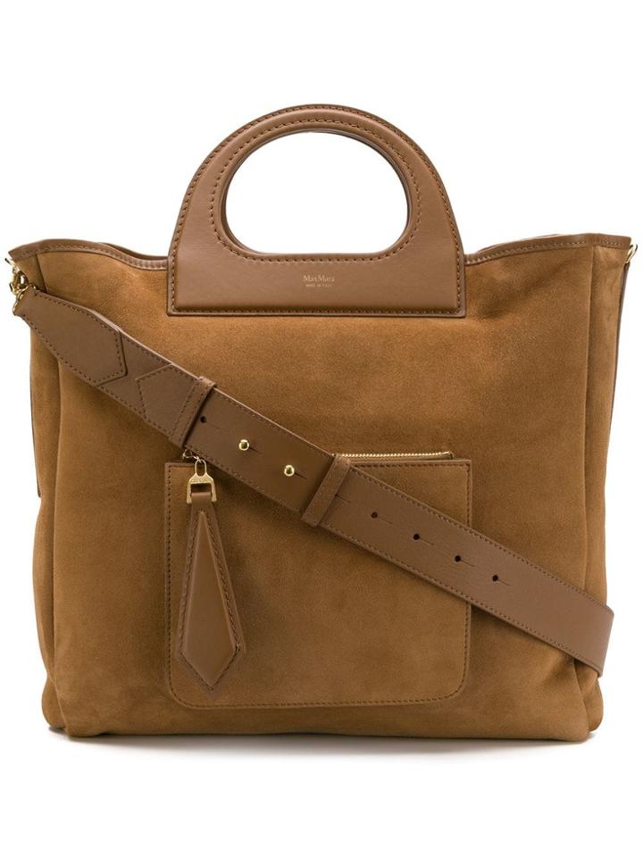 Max Mara Structured Handle Tote - Nude & Neutrals