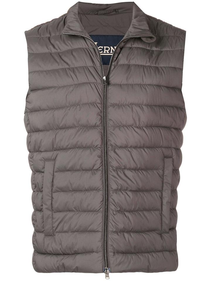 Herno Slim-fit Gilet - Grey