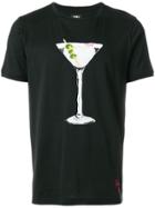 Fendi Martini Printed T-shirt - Black