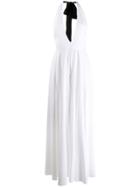 Alexandre Vauthier Deep V-neck Gown - White