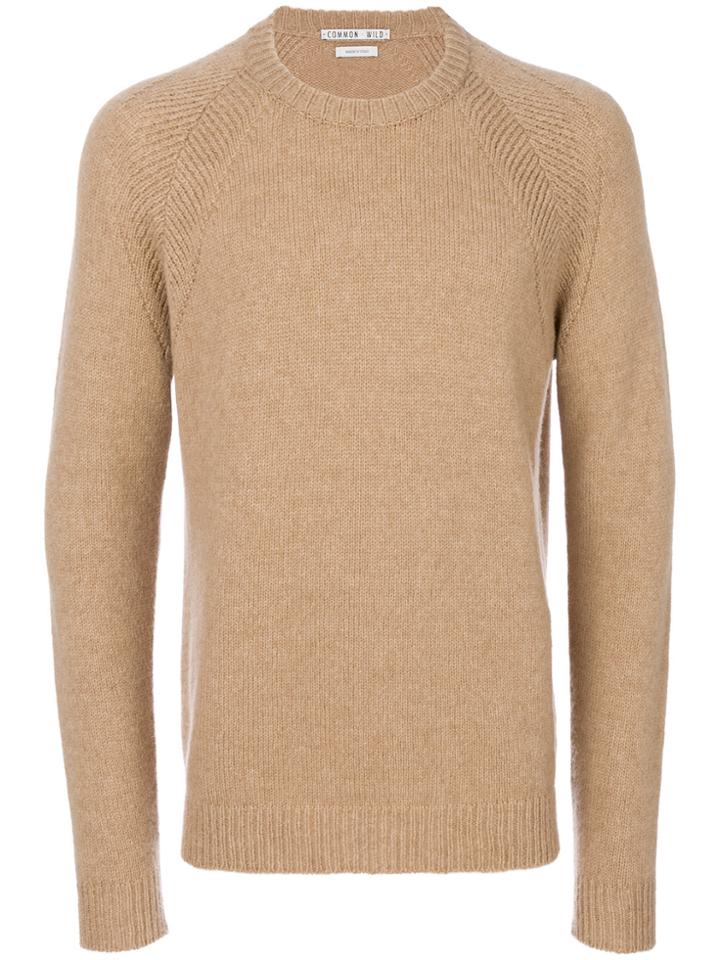Common Wild Raglan Sleeve Jumper - Nude & Neutrals