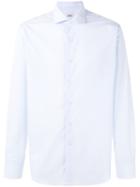 Alessandro Gherardi - Curved Hem Shirt - Men - Cotton - 42, Blue, Cotton