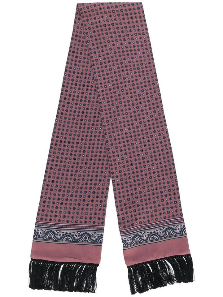 Dolce & Gabbana Printed Fringe Hem Scarf - Pink