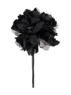 Ann Demeulemeester 3d Flower Brooch - Black