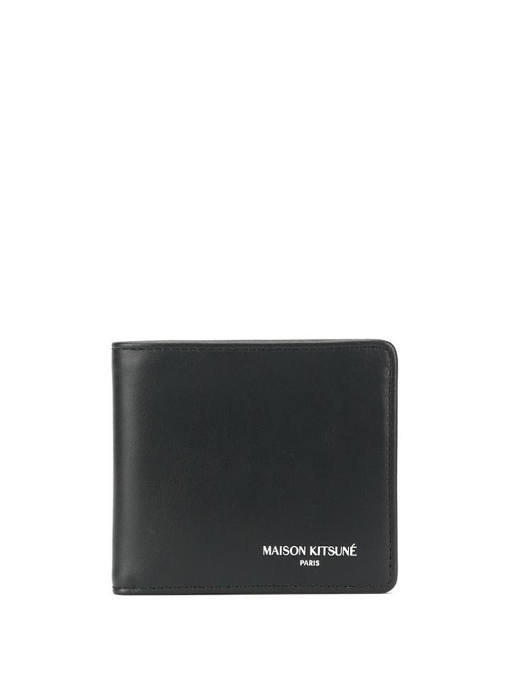 Maison Kitsuné Colourblock Fox Wallet - Black