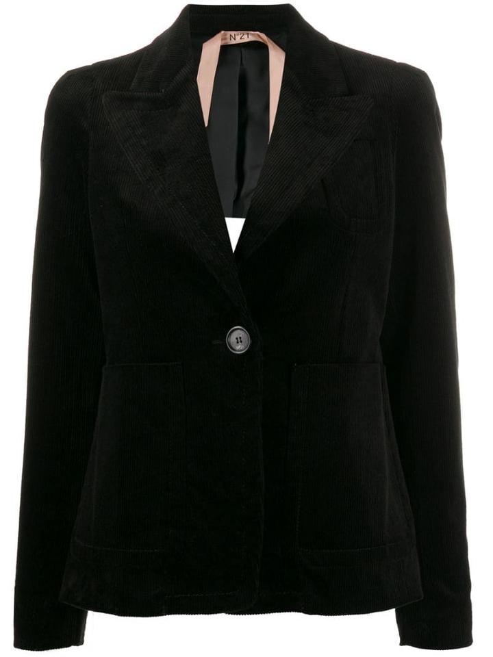 Nº21 Corduroy Style Blazer Jacket - Black
