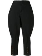 Comme Des Garçons Comme Des Garçons - Cropped Trousers - Women - Polyester - S, Black, Polyester
