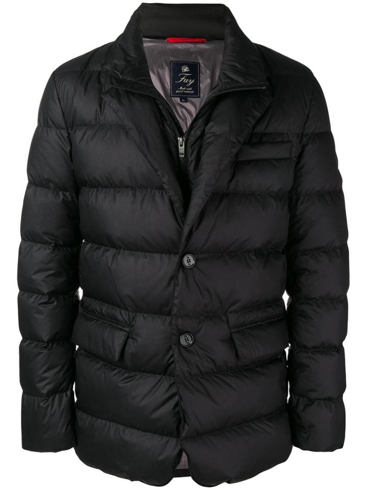 Fay Gilet Insert Padded Jacket - Black