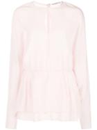 Tome Keyhole Surplice Top - Pink
