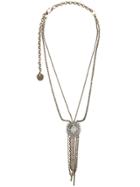 Lanvin Hanging Stone Detail Necklace - Metallic