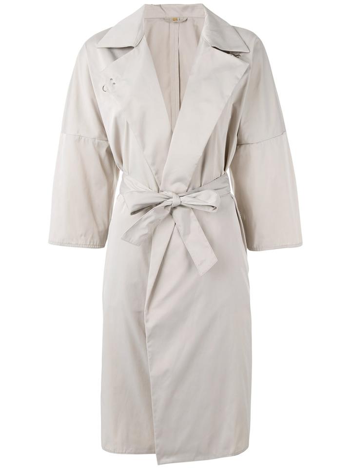 Fay - Oversized Coat - Women - Polyester - S, Grey, Polyester