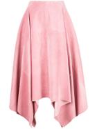 Salvatore Ferragamo Asymmetric Midi Skirt - Pink