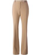 Alexander Mcqueen Bootcut Trousers, Women's, Size: 38, Nude/neutrals, Silk/spandex/elastane/acetate/wool