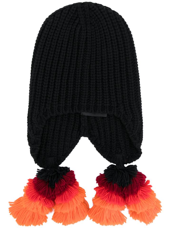 Gucci Ribbed Knit Beanie - Black
