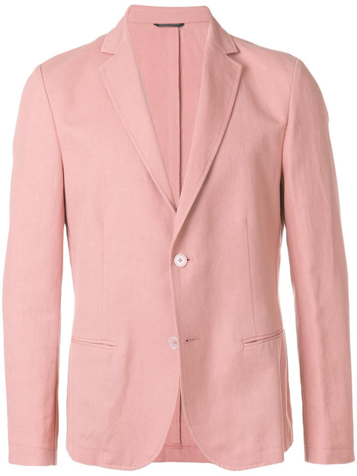 Daniele Alessandrini Classic Fitted Blazer - Pink & Purple