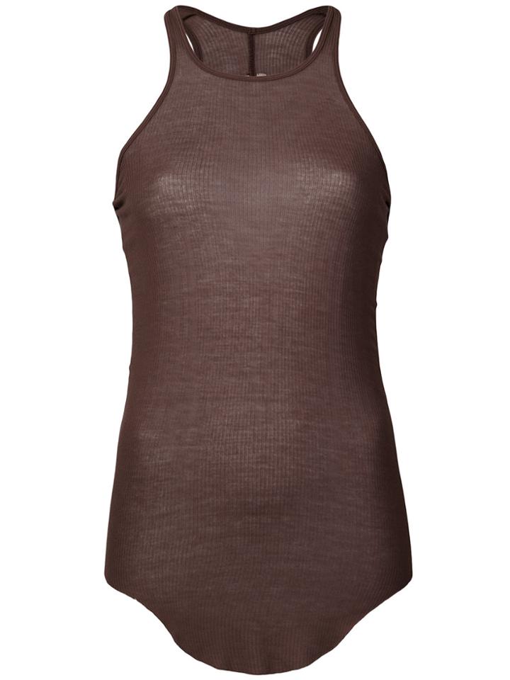 Rick Owens Slim Fit Tank Top - Brown