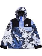 Supreme Supreme X The North Face Mountain Print Parka - Blue