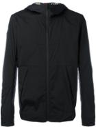 Fendi Zip-up Hooded Jacket, Men's, Size: 46, Black, Polyamide/spandex/elastane