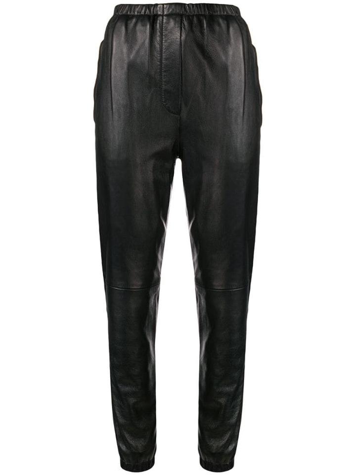 3.1 Phillip Lim Leather Track Pant - Black