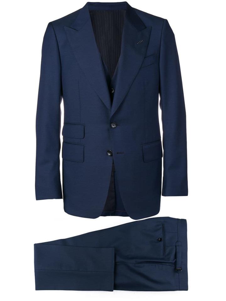Tom Ford Three-piece Formal Suit - Blue
