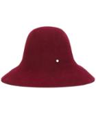 Maison Michel Detailed Fedora Hat, Women's, Size: Medium, Pink/purple, Rabbit Felt