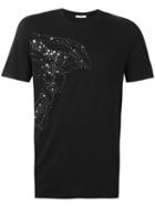 Versace Collection Embellished Medusa T-shirt, Men's, Size: Large, Black, Cotton