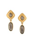 Chanel Pre-owned 1997 Swinging Earrings - Gold