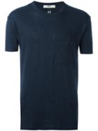 Hope - Pocket T-shirt - Men - Linen/flax - 46, Blue, Linen/flax